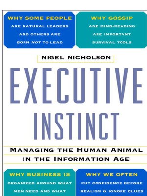 cover image of Executive Instinct